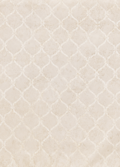 Ivory Trellis Cushion Cover