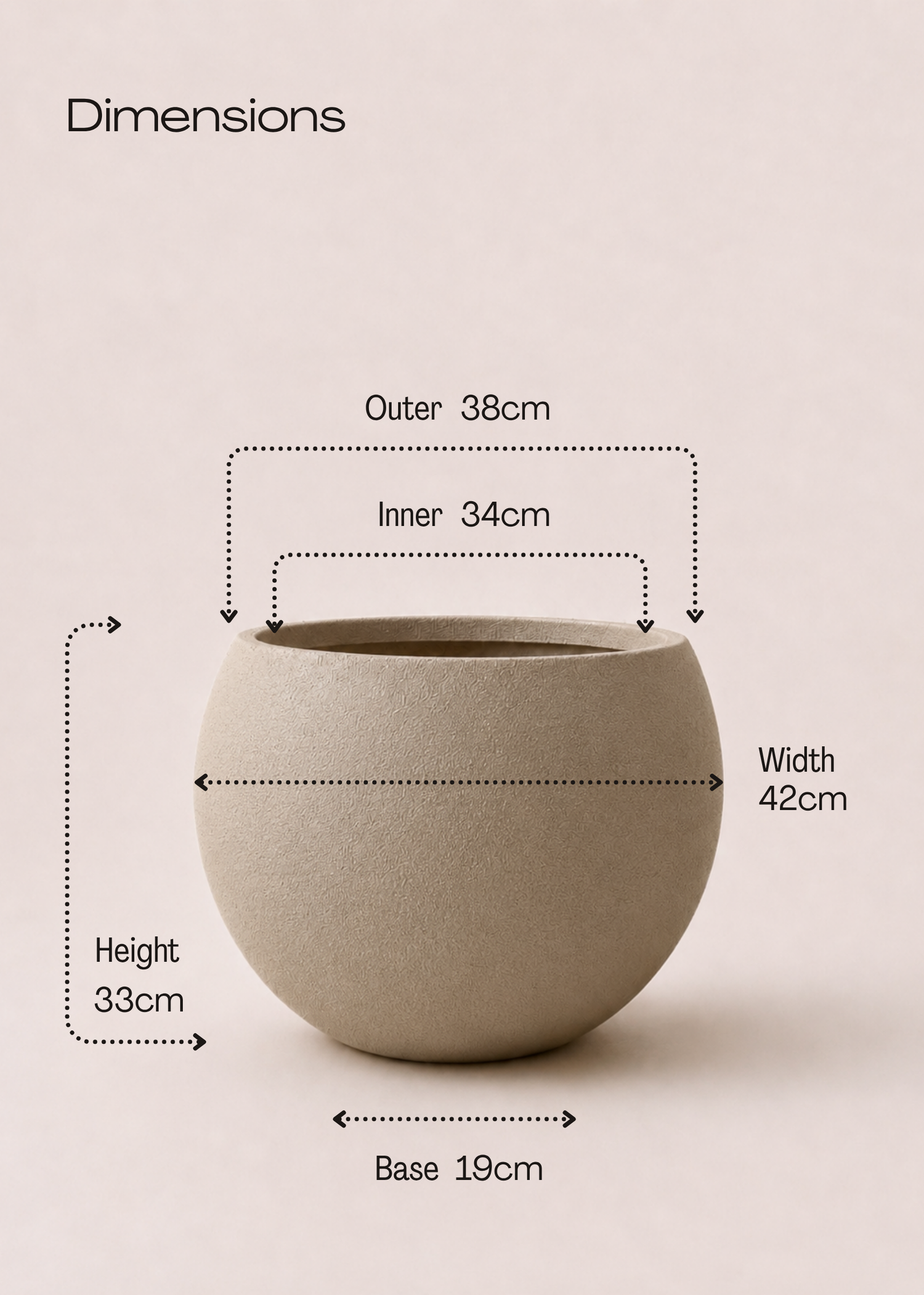 Lithos Planters - Mud Brown