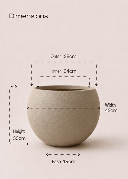 Lithos Planters - Mud Brown