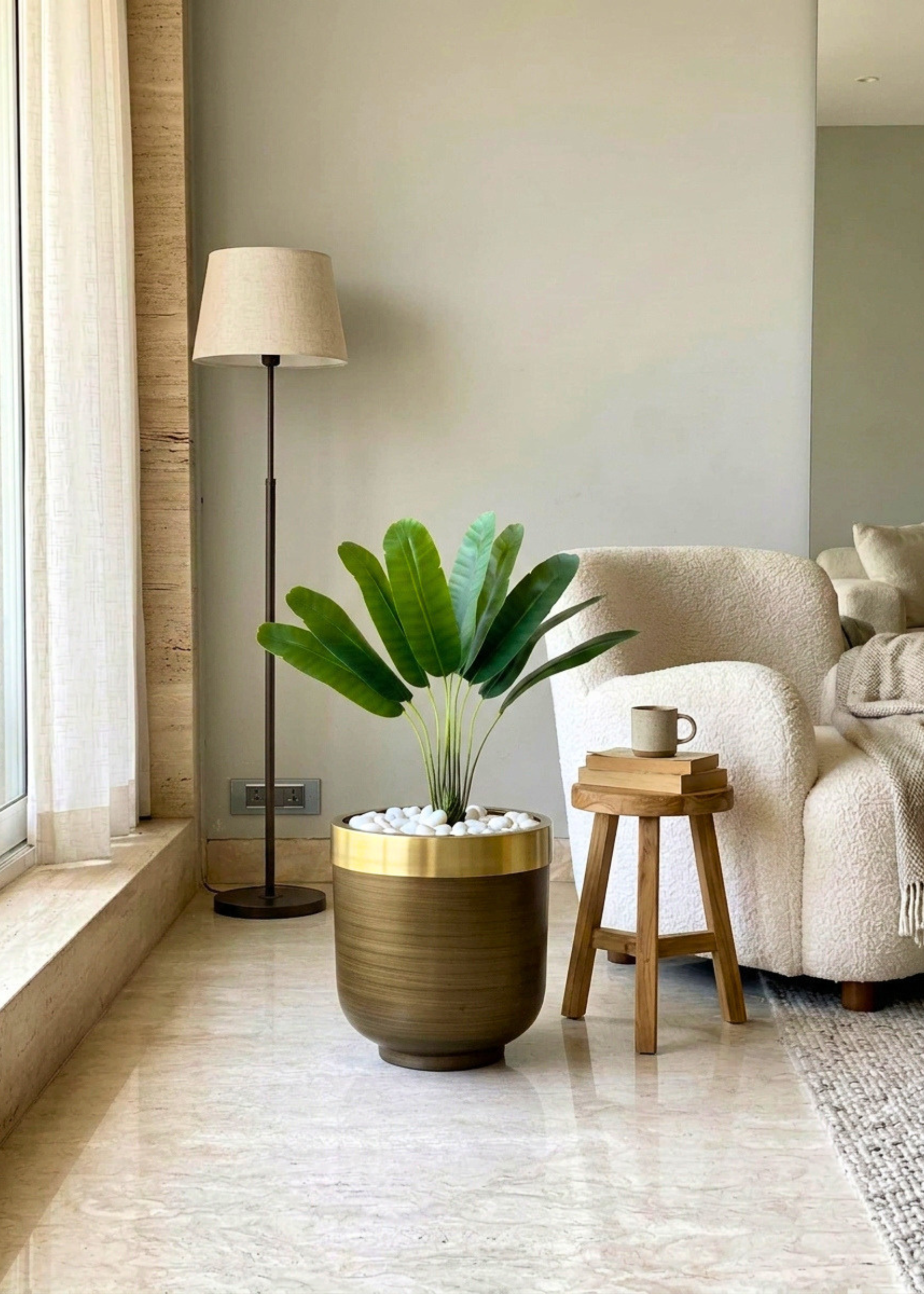 Artificial Slim Travellers Plant - 2 Feet