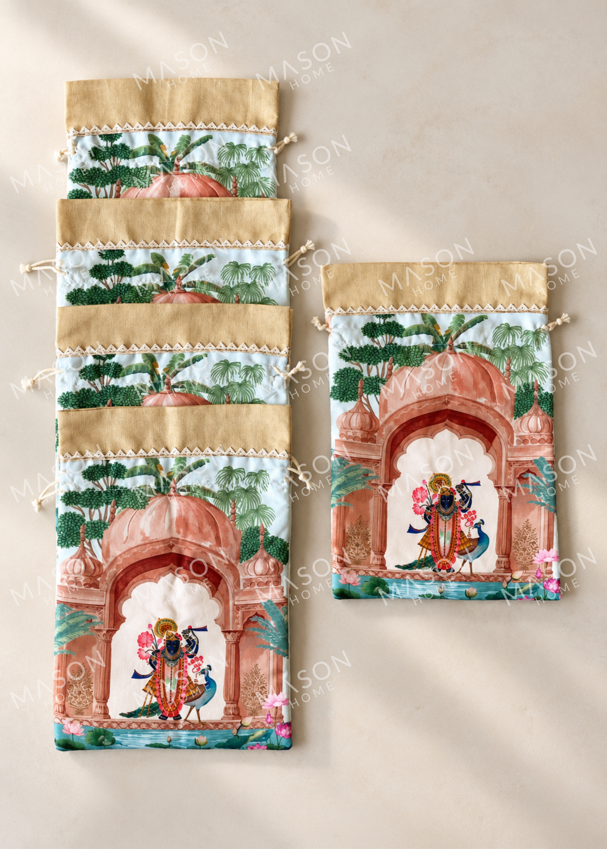 Festive Shahi Potli Gold - Set o 5