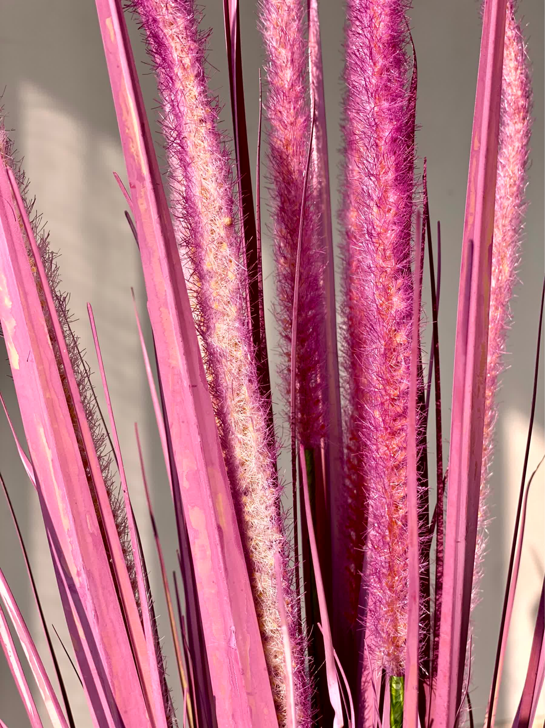 Artificial Purple Silk Grass Bunch - 3 Feet