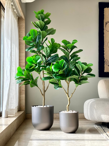 Artificial Decadent Fiddle Plant - 5.5 Feet