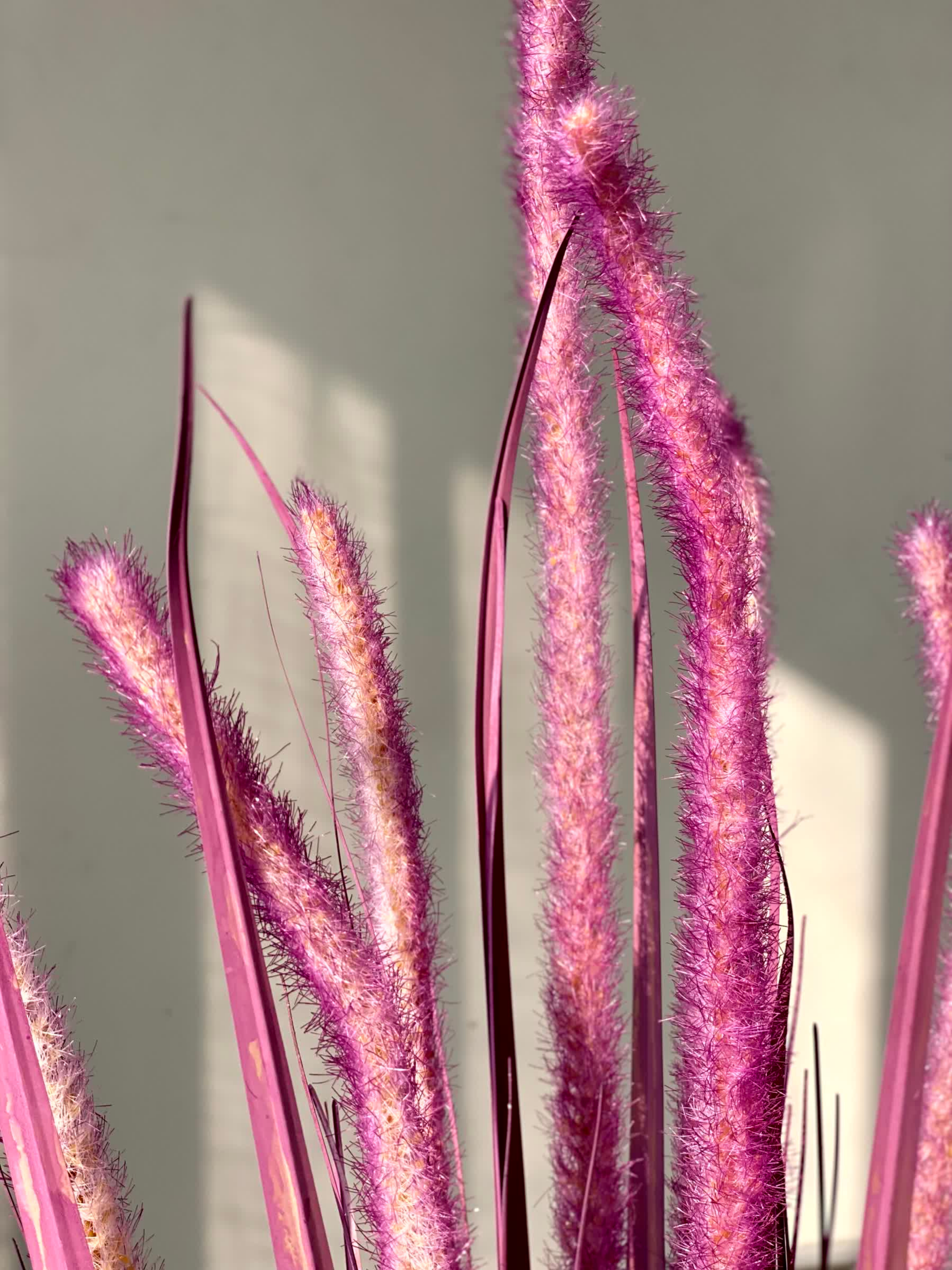 Artificial Purple Silk Grass Bunch - 3 Feet