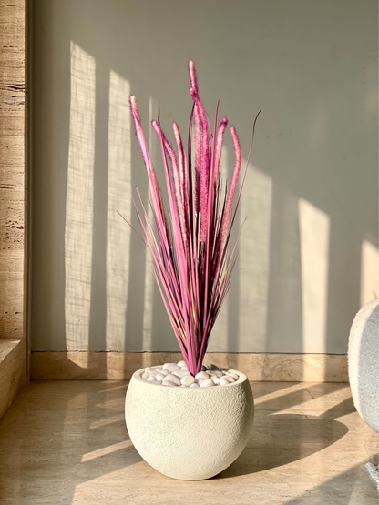 Artificial Purple Silk Grass Bunch - 3 Feet