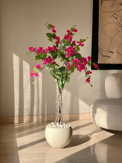 Artificial Cerise Bougainvillea Plant -  4 Feet