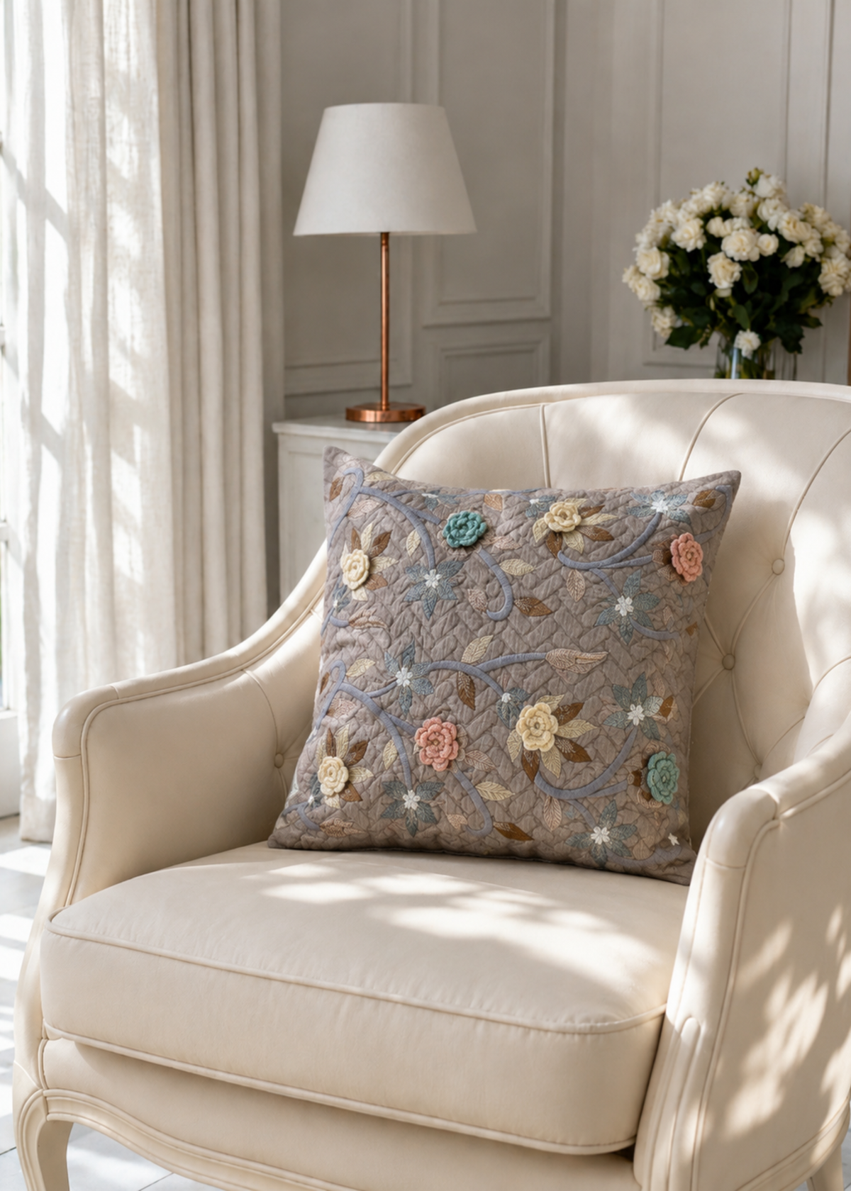 Heather Bloom Cushion Cover