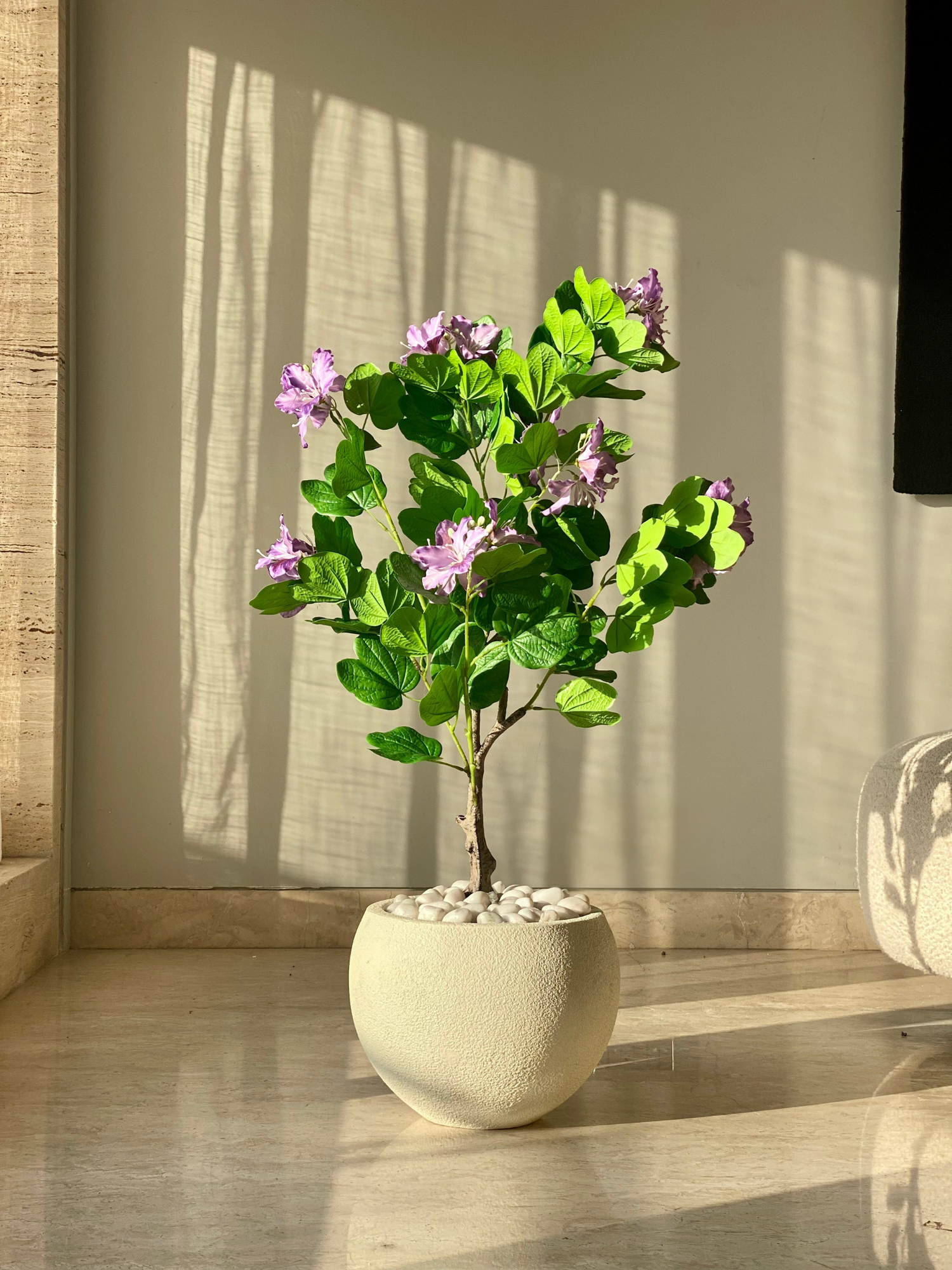 Artificial Lilac Bauhinia Plant -  3 Feet