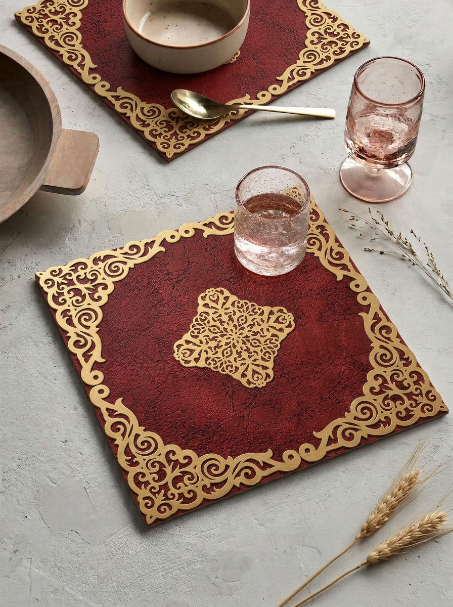 Mehr Placemat Red - Set of 6