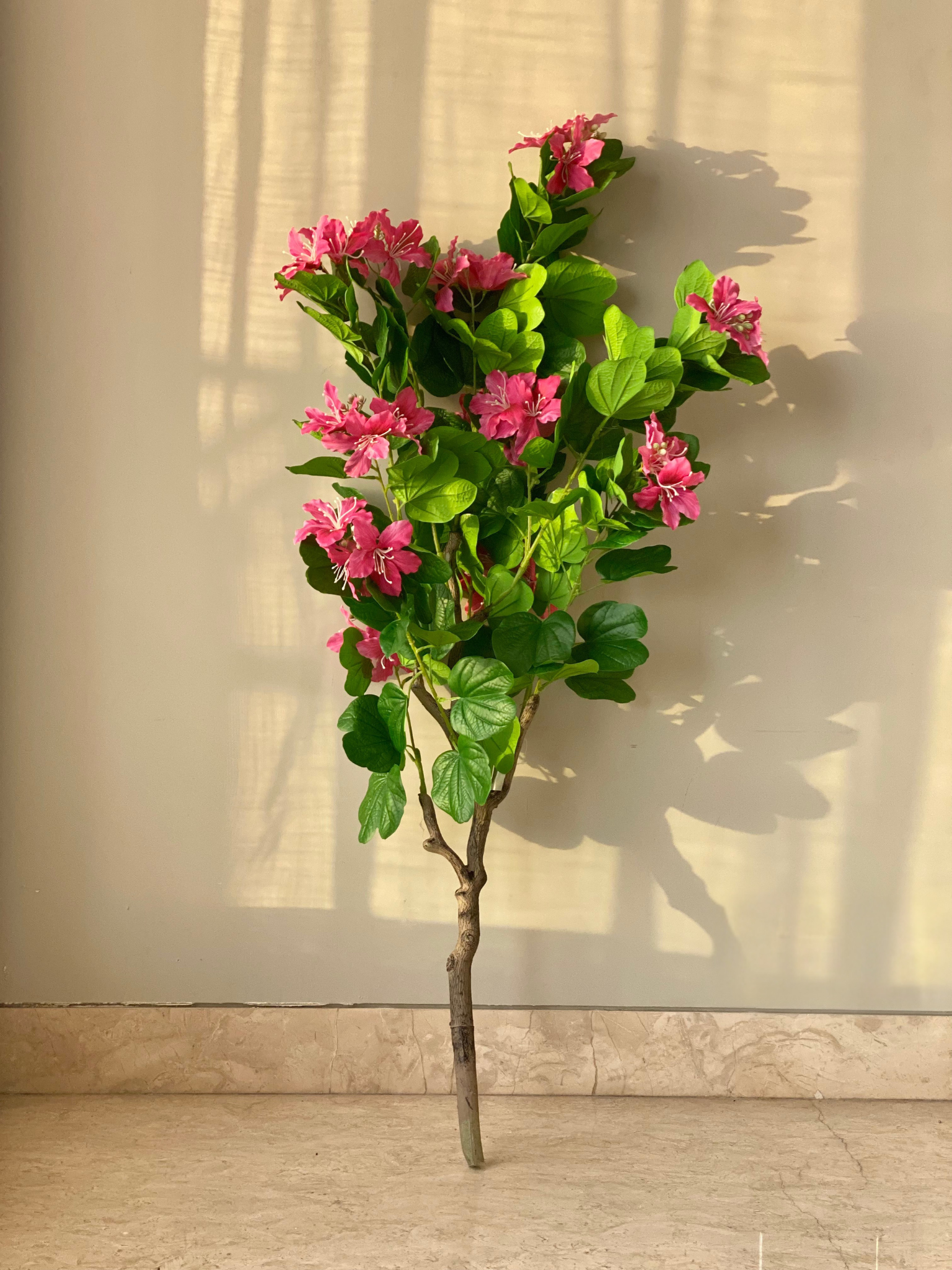 Artificial Blush Bauhinia Plant -  3 Feet