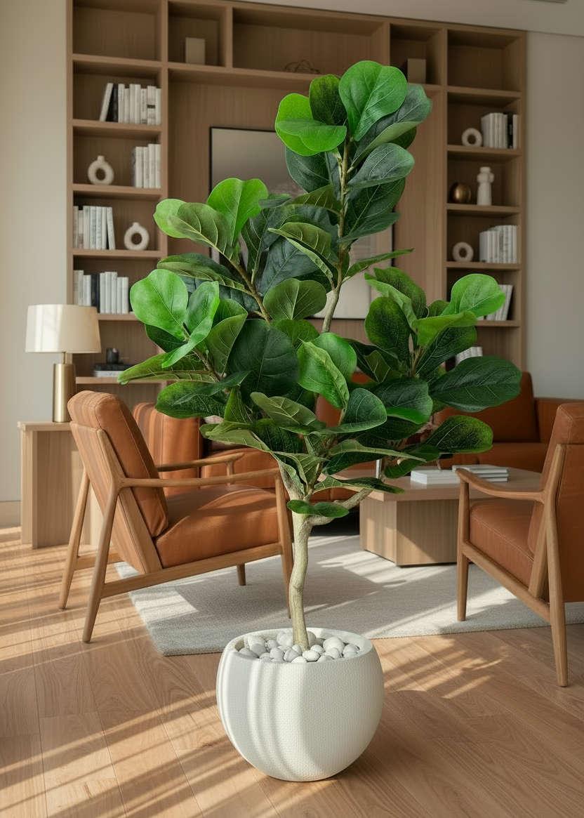 Artificial Serene Fiddle Plant - 4 Feet