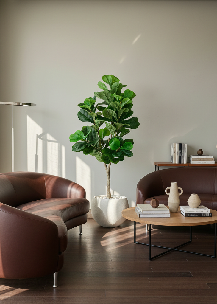 Artificial Decadent Fiddle Plant - 5 Feet