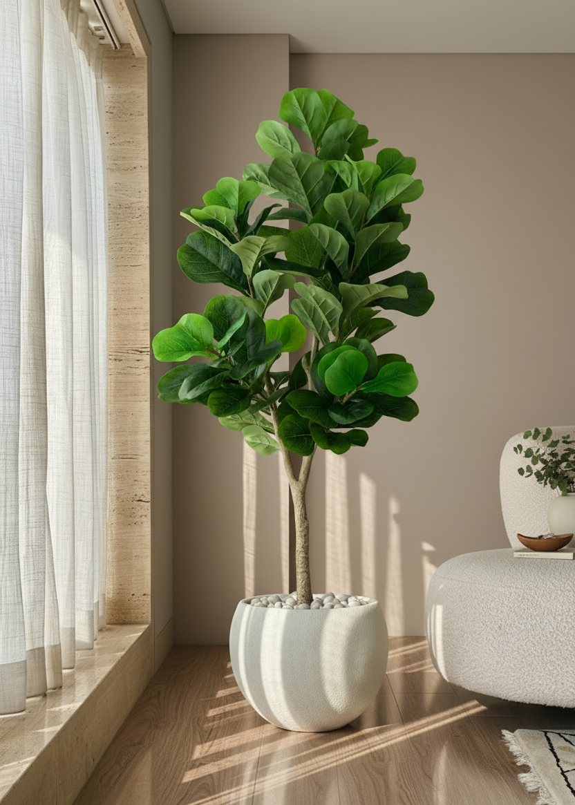 Artificial Decadent Fiddle Plant - 5 Feet