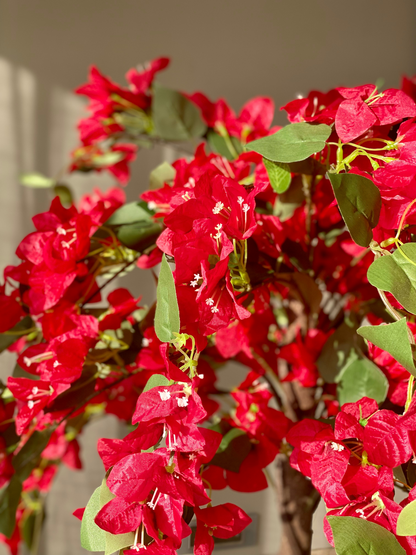 Artificial Scarlet Red Bougainvillea Plant - 4 Feet