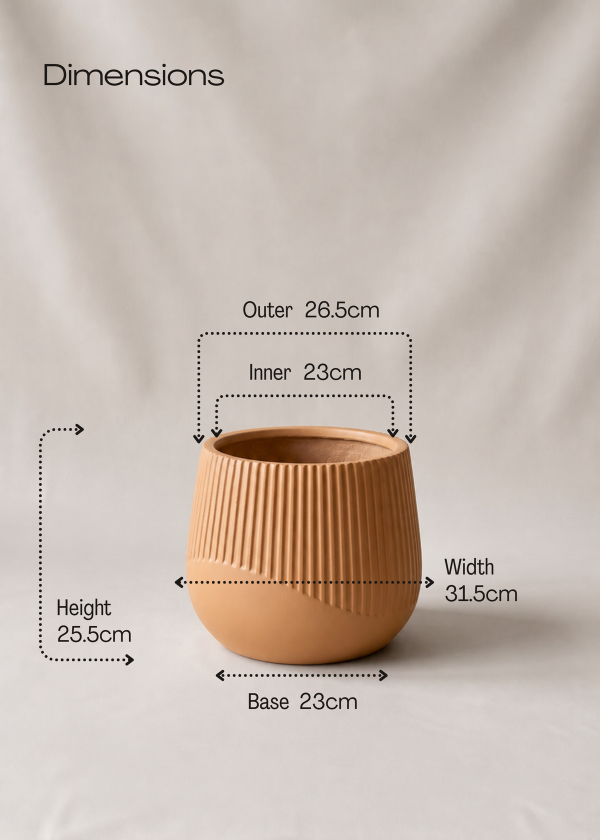 Cassan Planters - Terracotta Beige