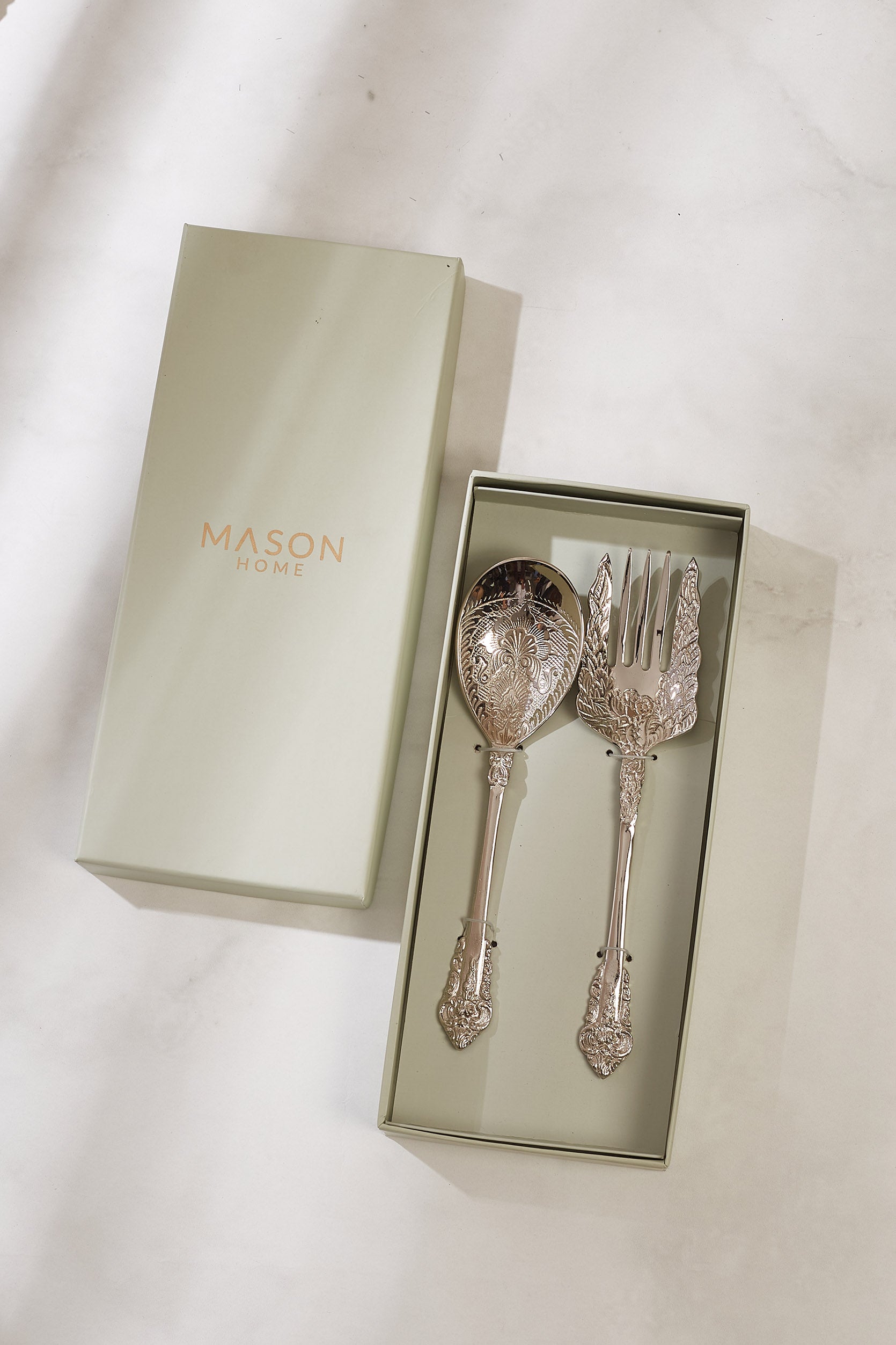 Celestial Silver Salad Server