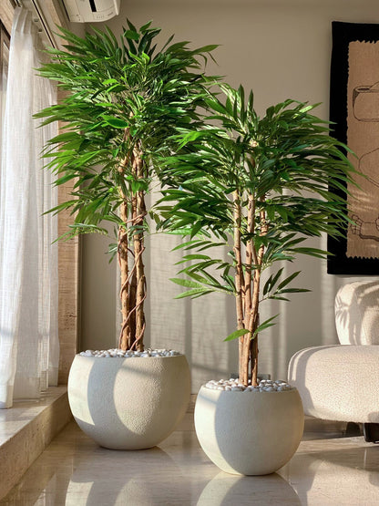 Artificial Silver Willow Plant -  6 Feet