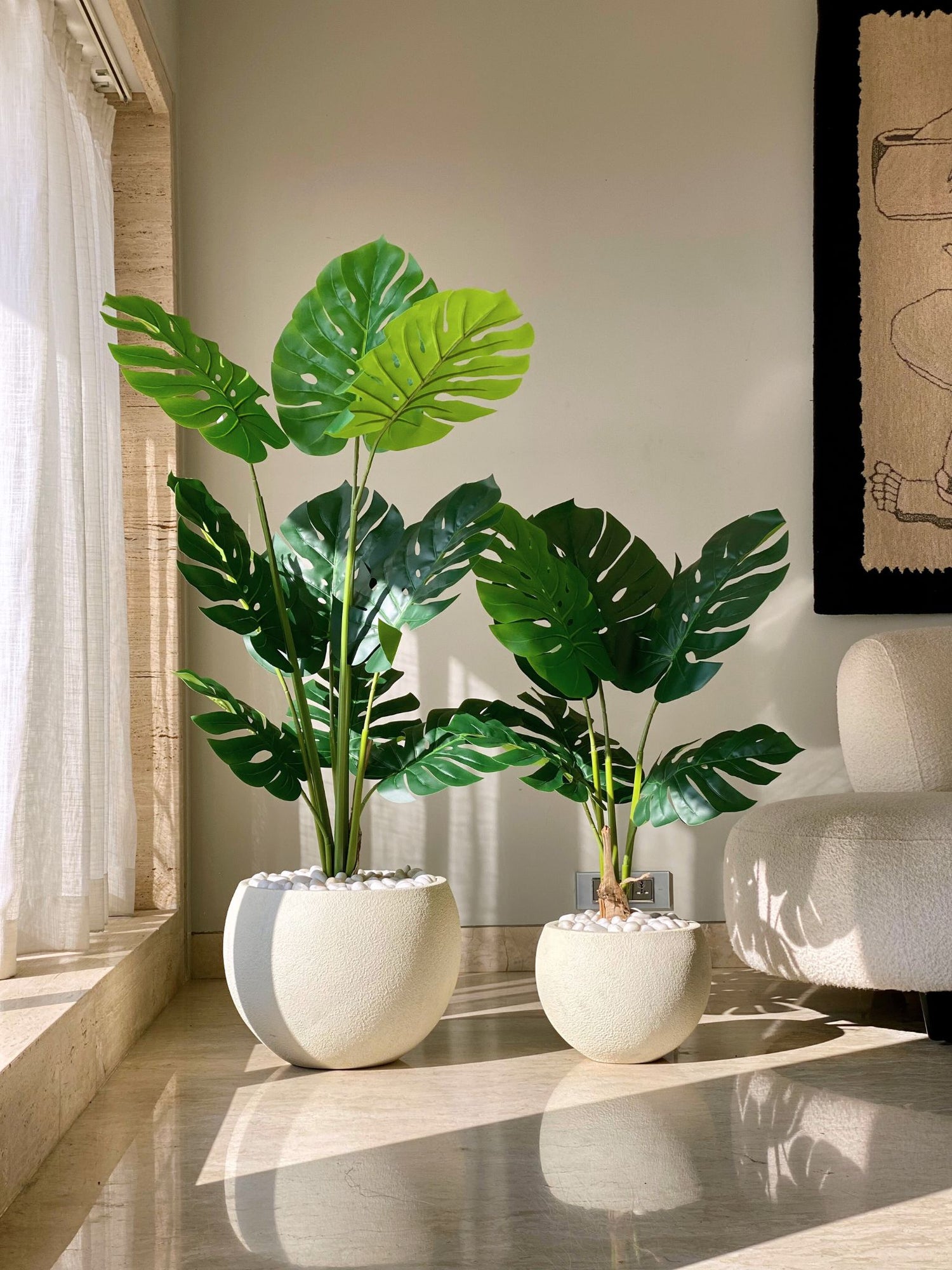 Artificial Paradise Monstera Plant - 4.3 Feet