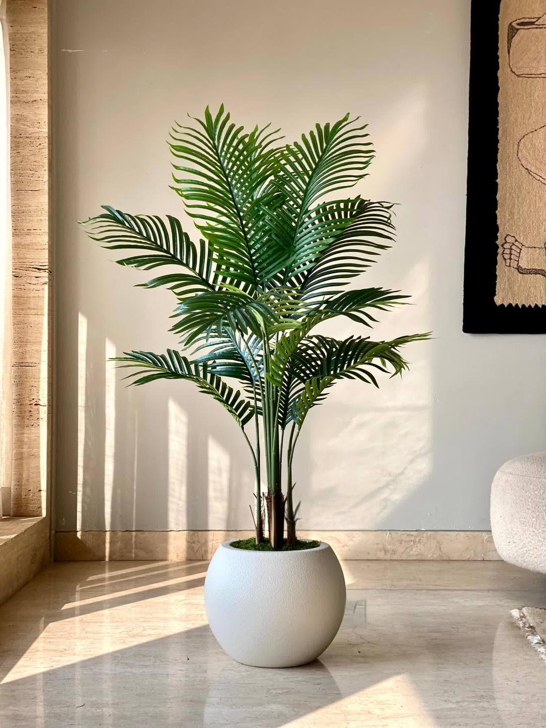 Artificial Areca Palm Plant + Pot - 4.5 Feet
