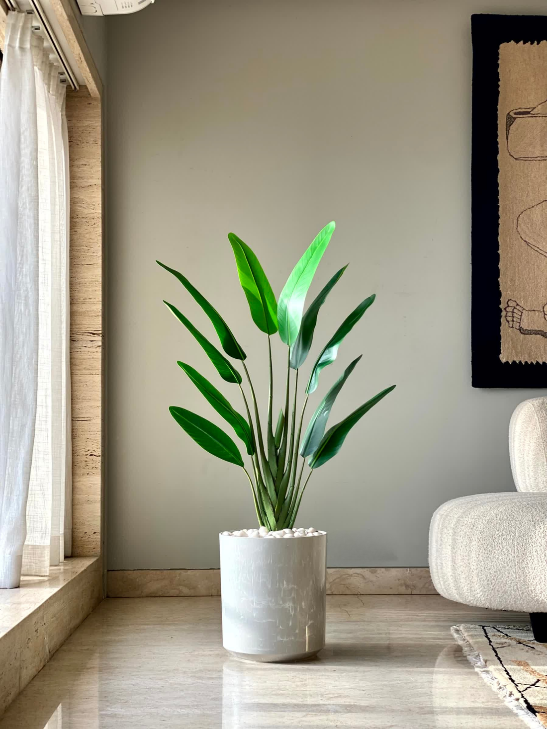 Artificial Fronded Palm Plant - 4 Feet