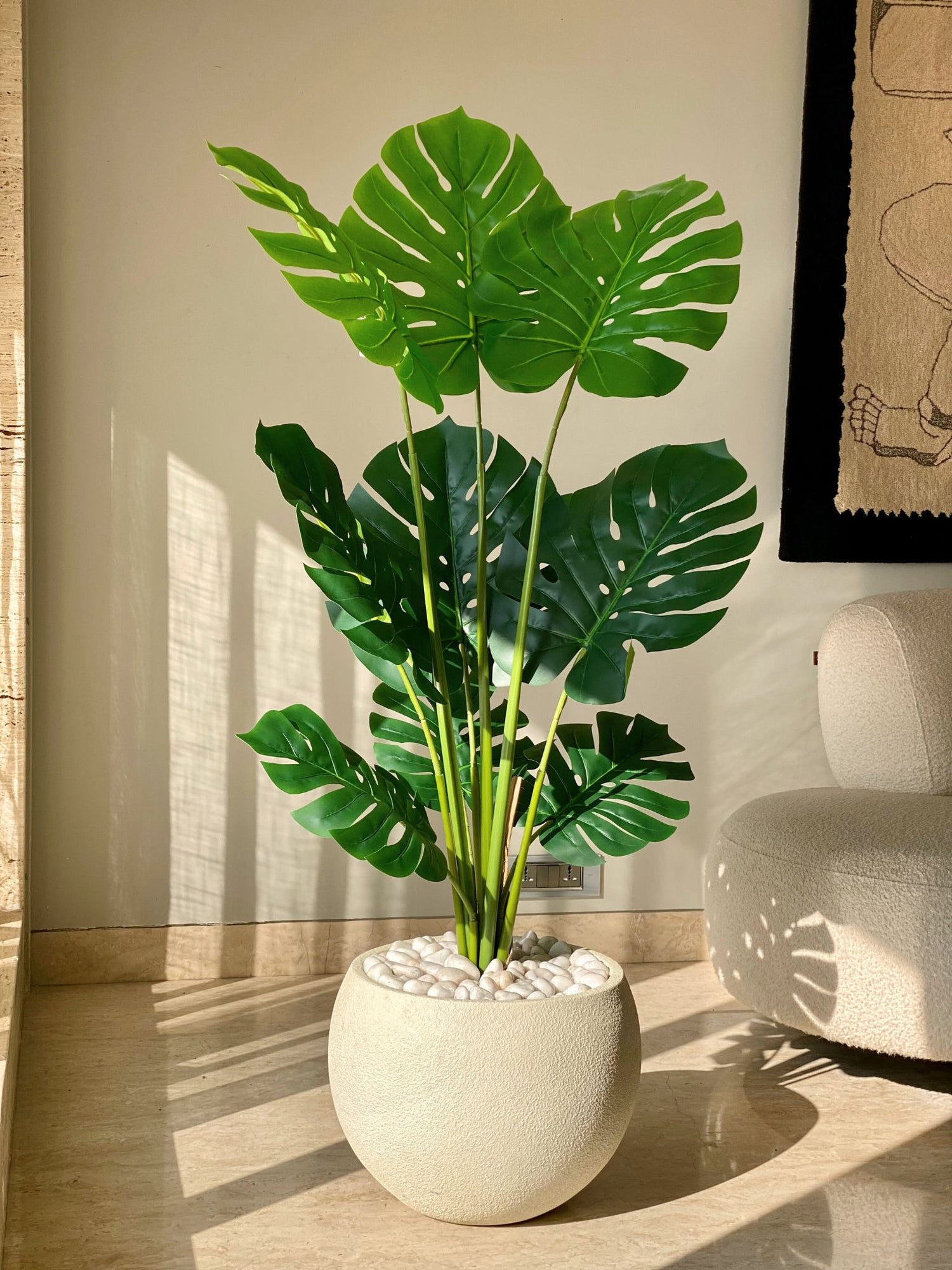 Artificial Paradise Monstera Plant - 4.3 Feet