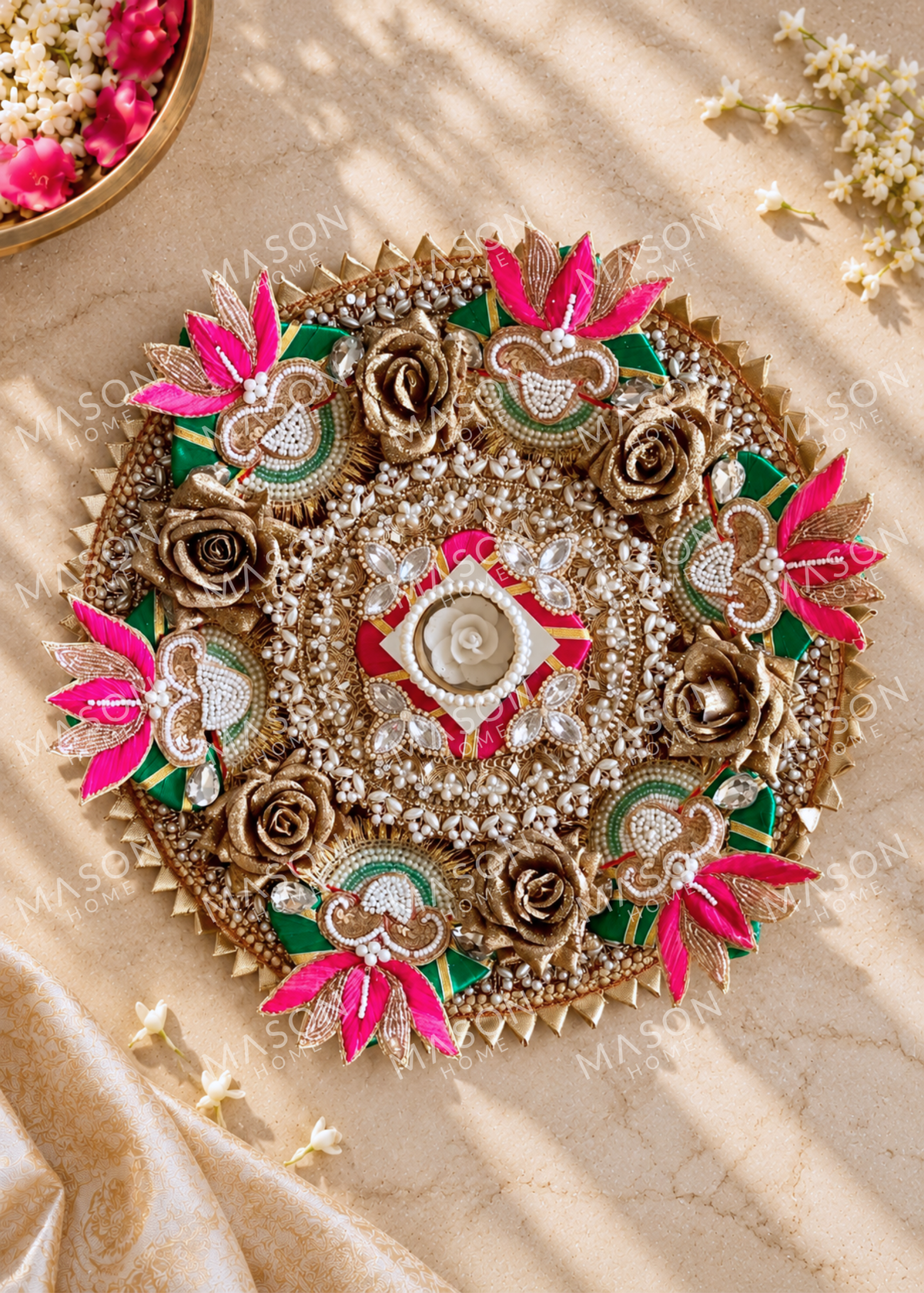 Festive Pushp Shringar I Artificial Rangoli