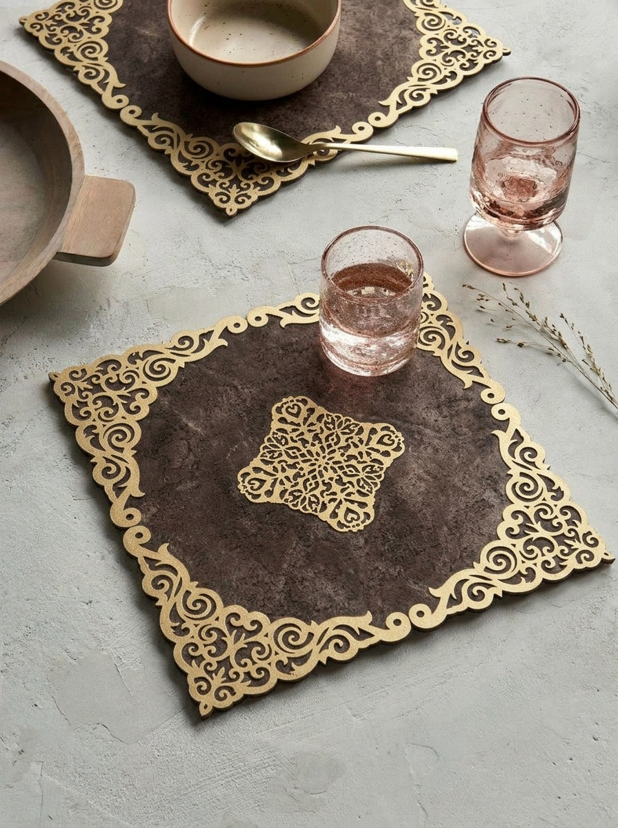 Mehr Placemat Brown - Set of 6
