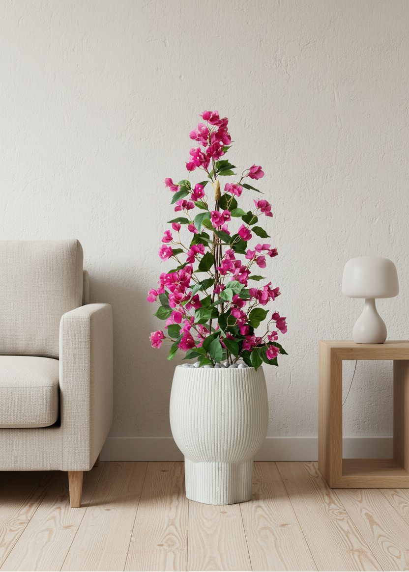 Artificial Pink Garden Bougainvillea Plant - 3 Feet