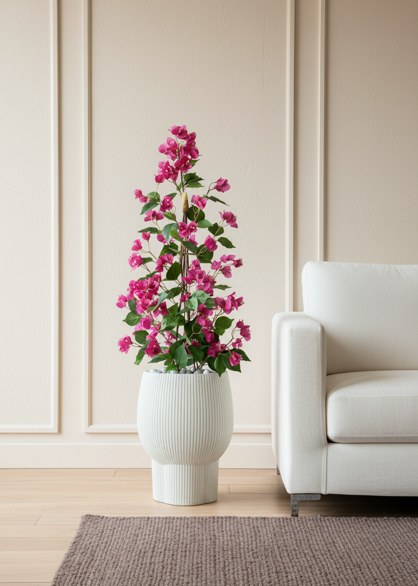 Artificial Pink Garden Bougainvillea Plant - 3 Feet