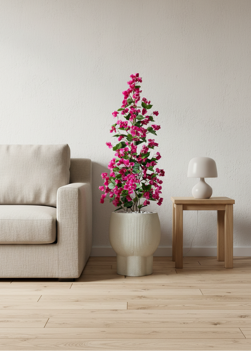 Artificial Magenta Garden Bougainvillea Plant - 4 Feet