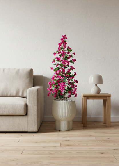 Artificial Magenta Garden Bougainvillea Plant - 4 Feet