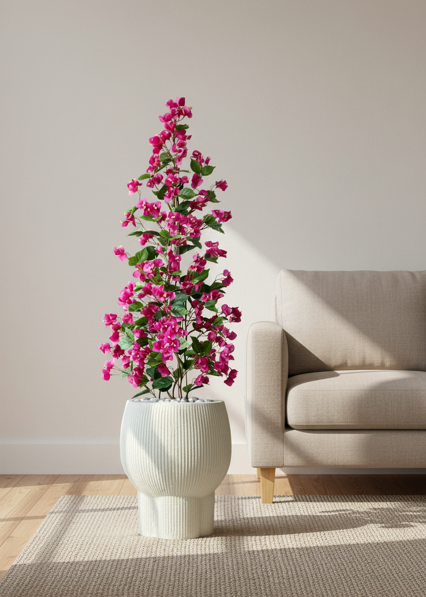 Artificial Magenta Garden Bougainvillea Plant - 4 Feet