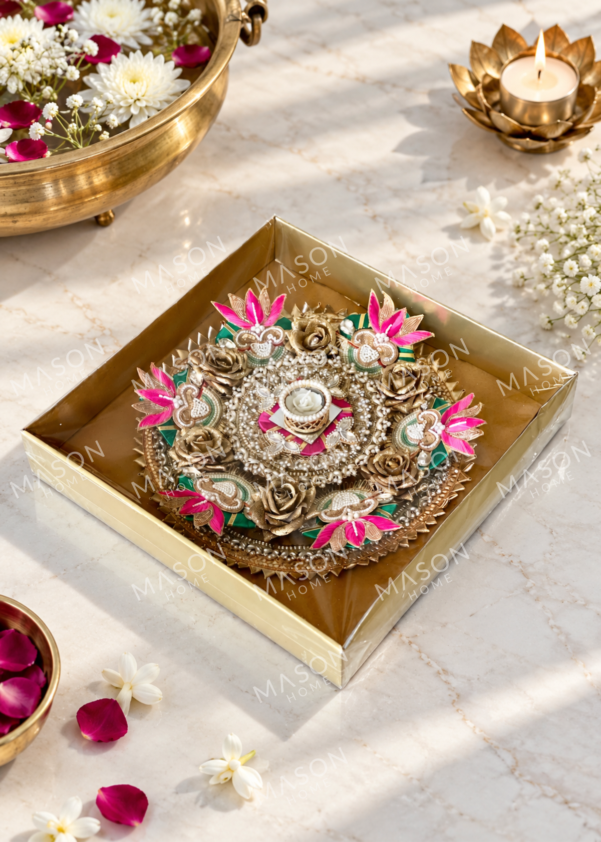 Festive Pushp Shringar I Artificial Rangoli