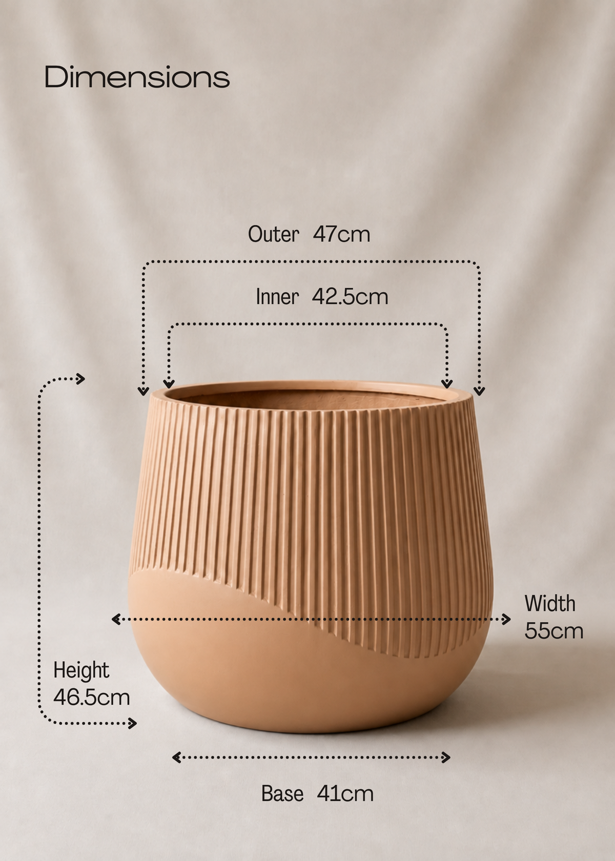 Cassan Planters - Terracotta Beige