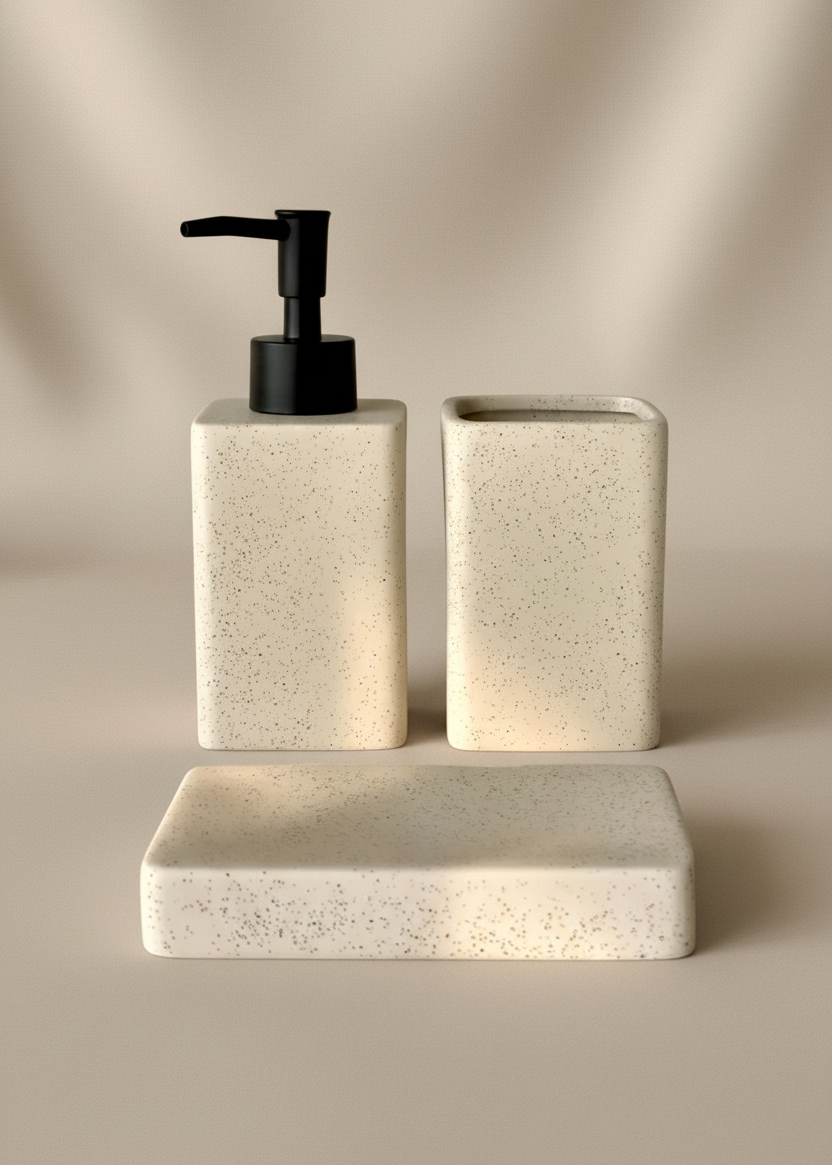 Slate Bathroom Set - Beige