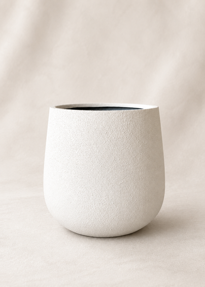 Noa Round Planters - White