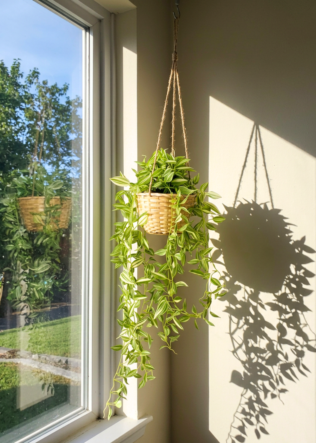 Artficial Wandering Jew Hanging Plant