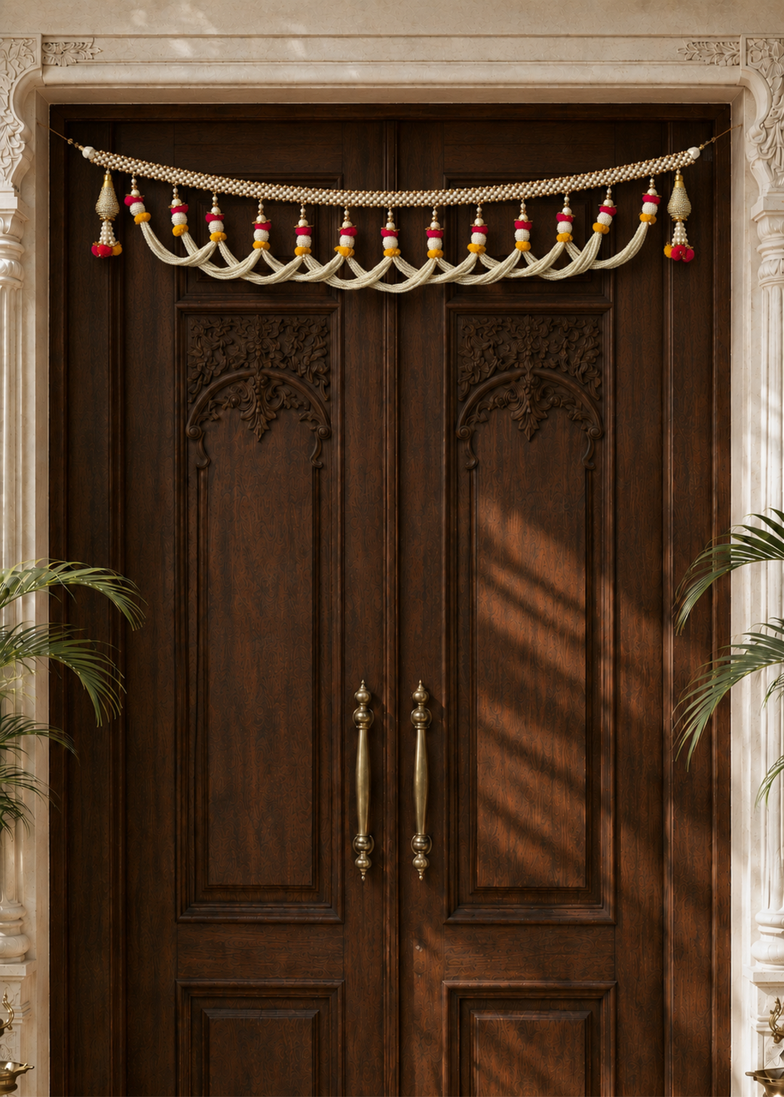 Festive Shubhra Peral Toran