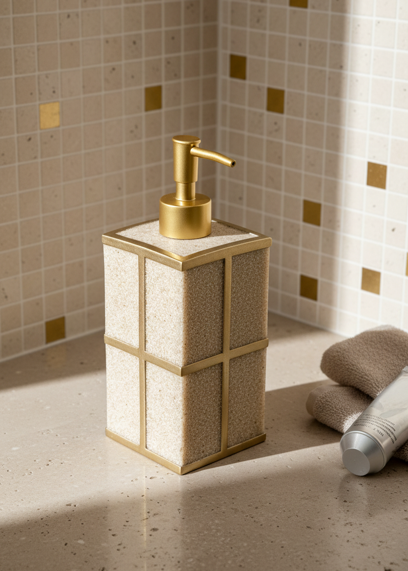 Axia Bathroom Set - Beige (Set of 4)