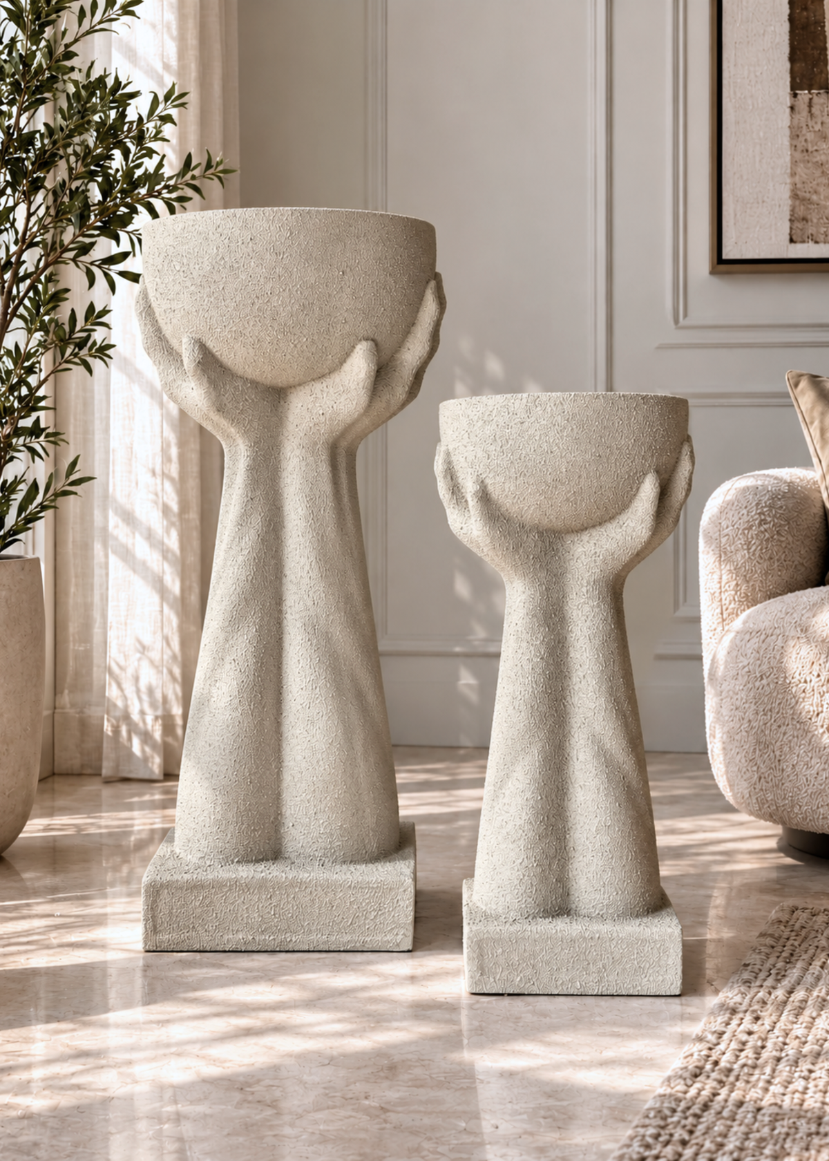 Lucca Planters - Beige