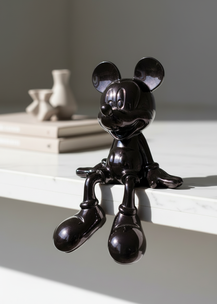 Obsidian Micky Mouse - Small