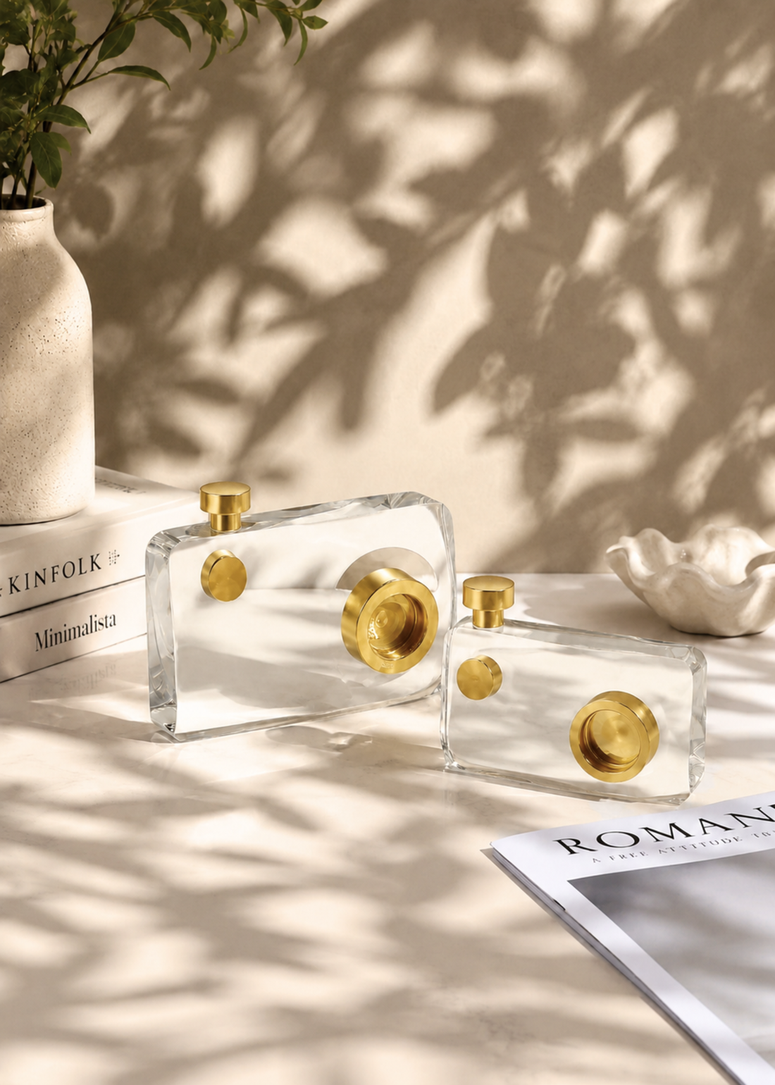 Crystal Camera Artefact - Gold (Large)