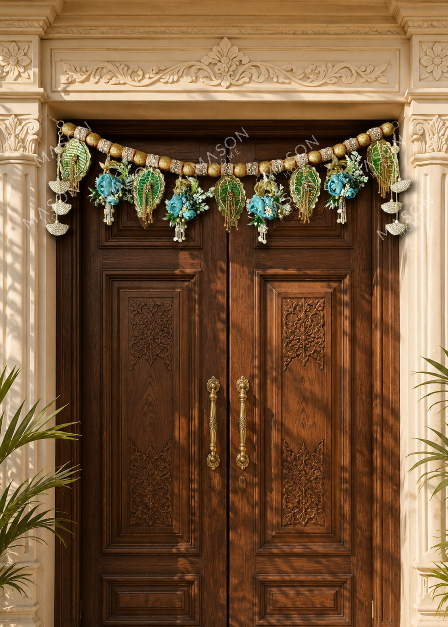 Festive Bluebell Leaf Toran
