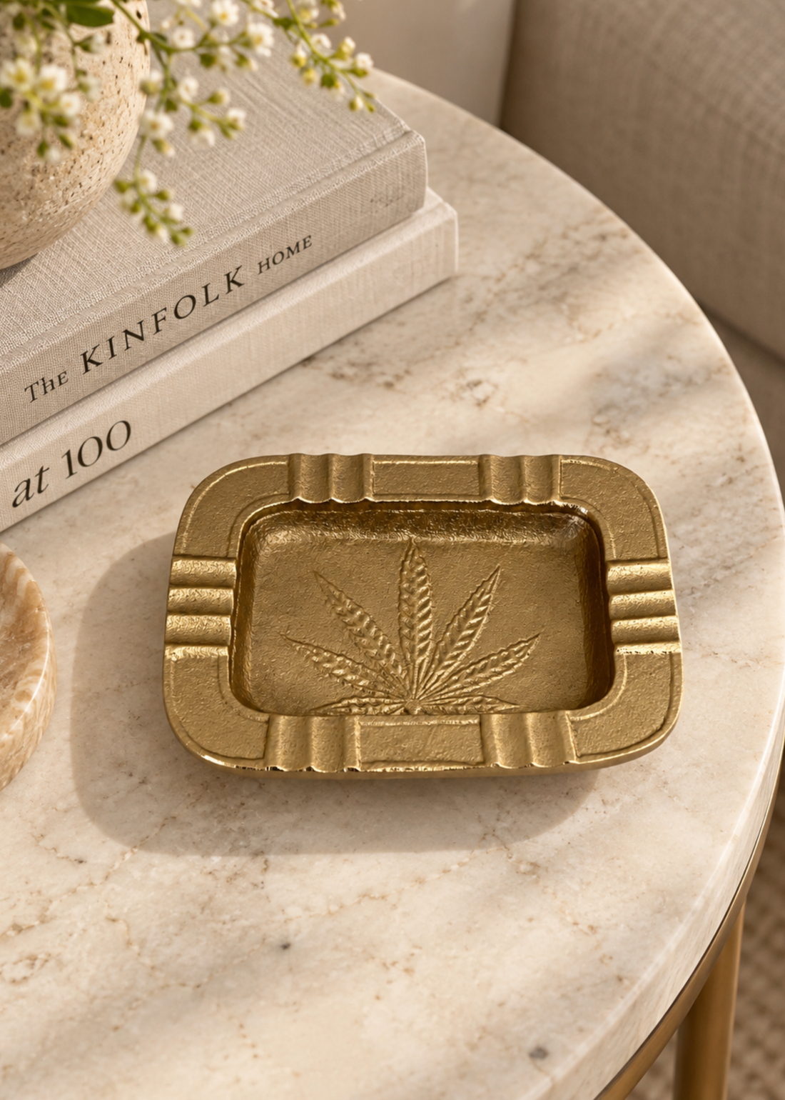 Astor Gold Leaf Ashtray