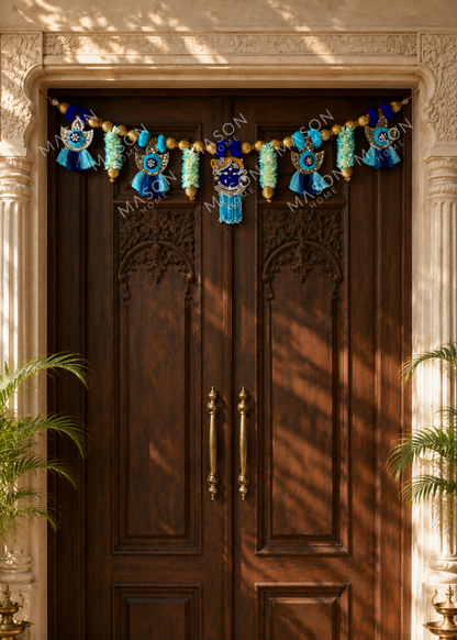 Festive Nathdwara Blue Toran