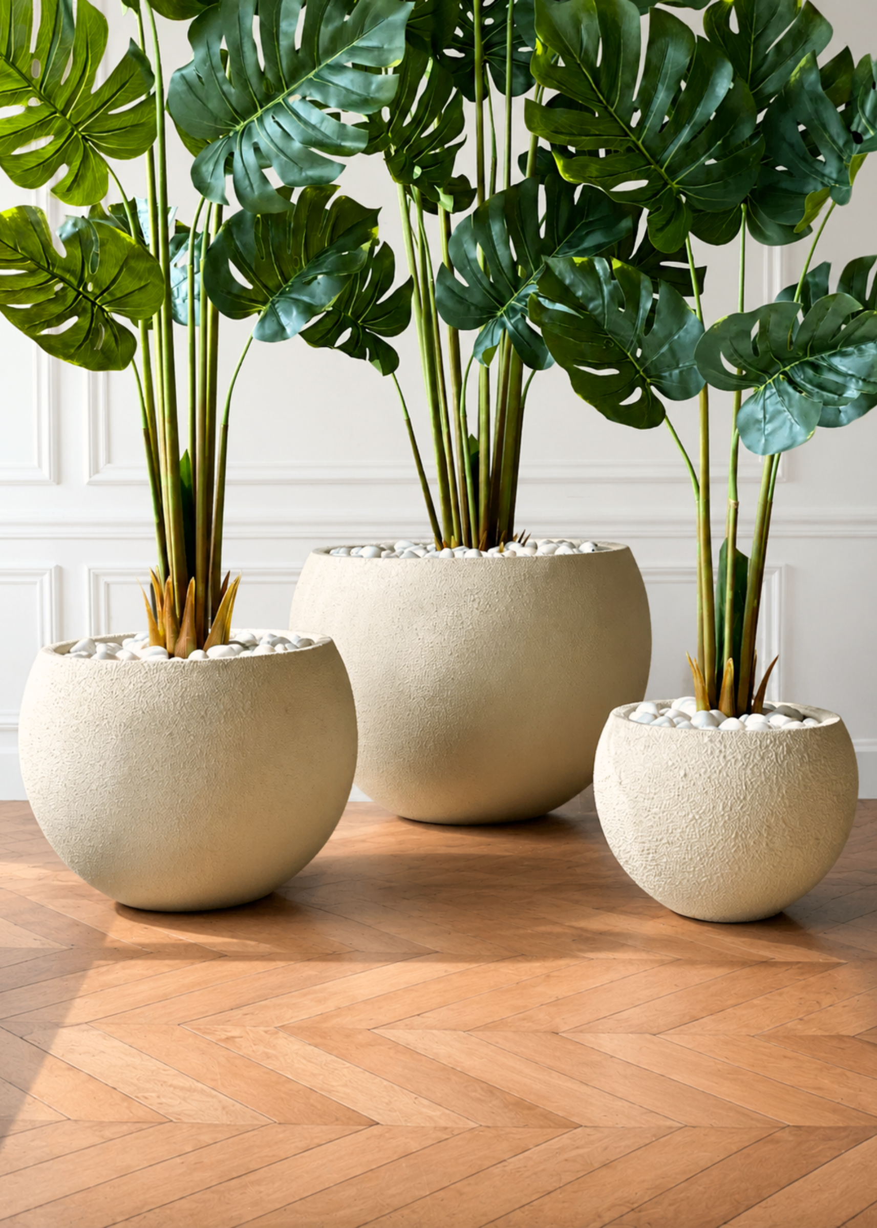 Lithos Planters - Beige