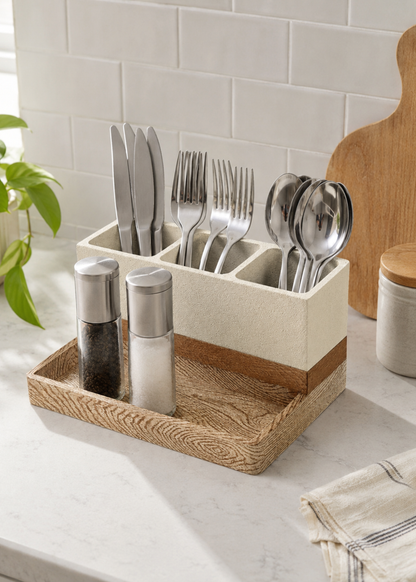 Aurum Dune Cutlery Holder - Beige