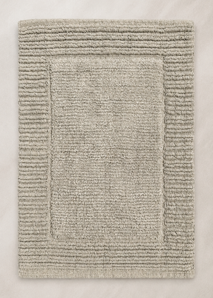 Mysa Anti Slip - Woven - Cotton Bath Mat - Beige - 60 x 40cm