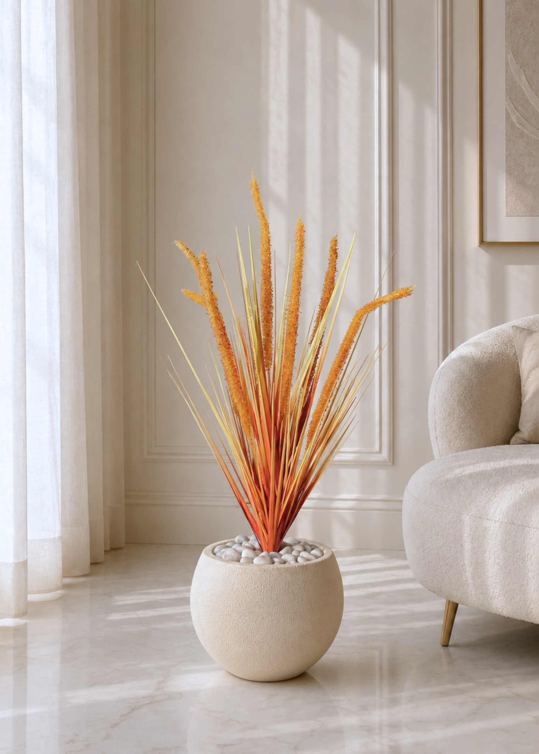 Artificial May Silk Grass Bunch - 3 Feet