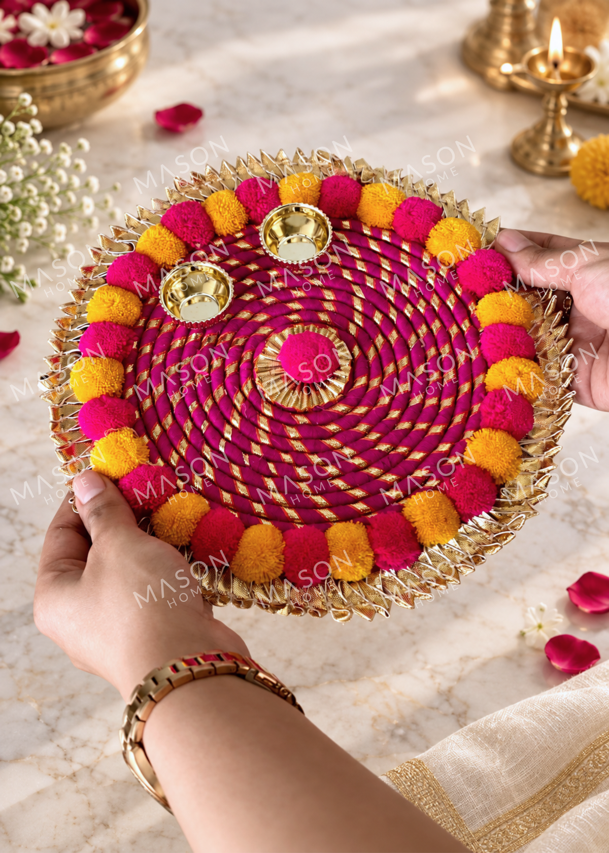 Utsav Bloom Pooja Thali